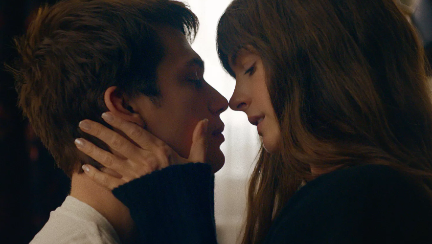 Nicholas galitzine and anne hathaway in 'the idea of you'. Alisha wetherill