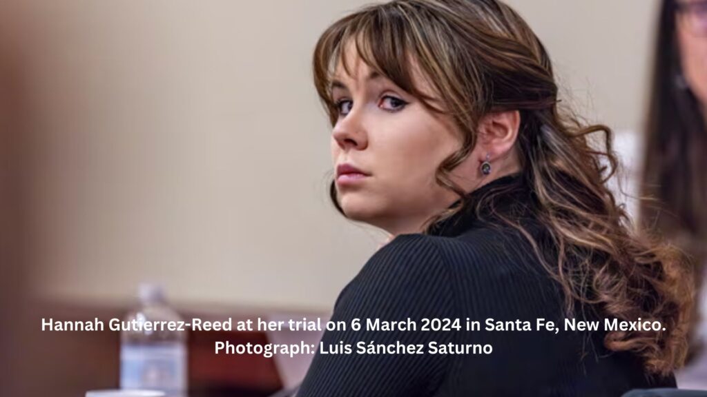 Hannah gutierrez-reed at her trial on 6 march 2024 in santa fe, new mexico. Photograph: luis sánchez saturno