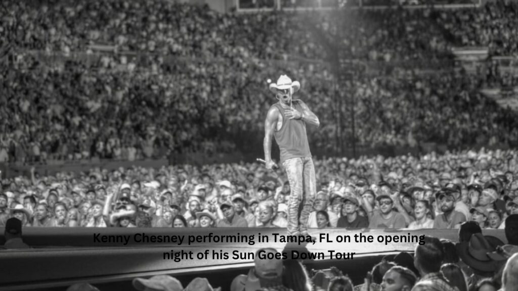 Kenny chesney performing in tampa, fl on the opening night of his sun goes down tour