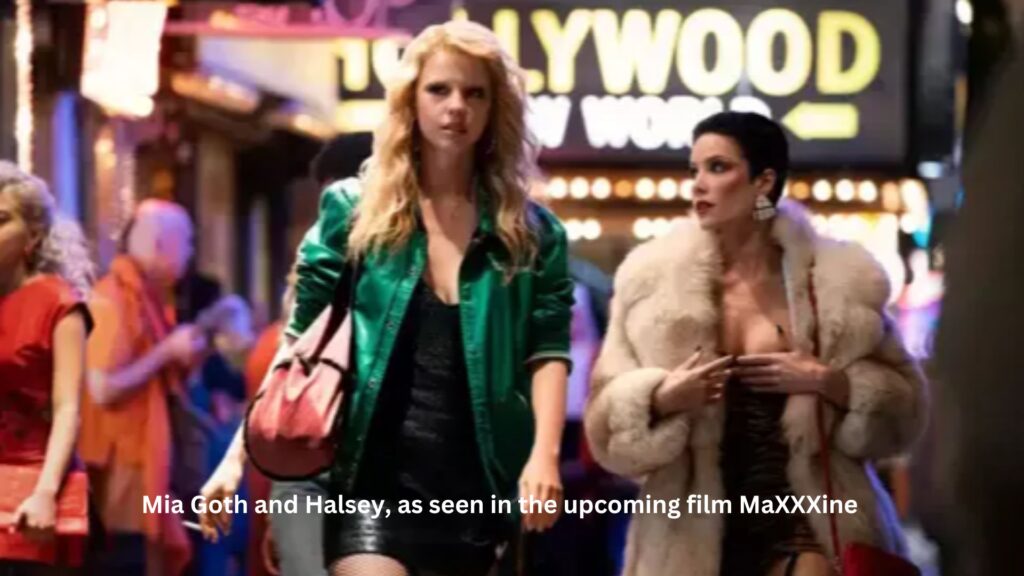 Mia goth and halsey, as seen in the upcoming film maxxxine