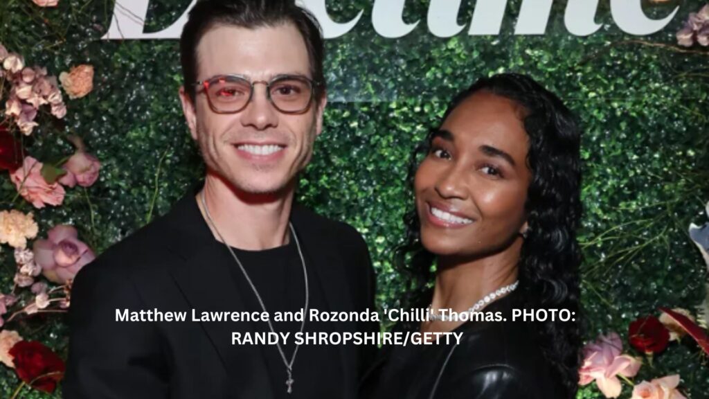 Matthew lawrence and rozonda 'chilli' thomas. Photo: randy shropshire/getty